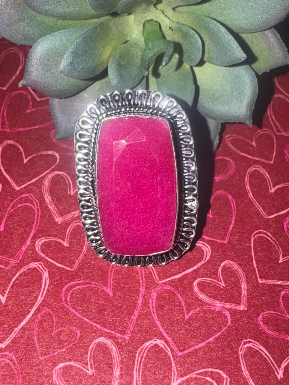 Silver Ruby Ring